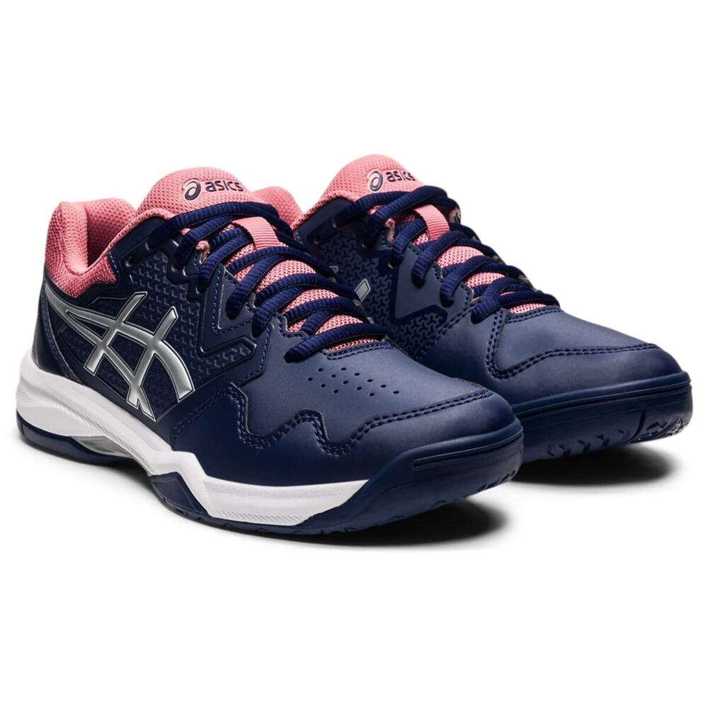 ASICS Women's Gel-Dedicate 7 Tennis Shoes, Peacoat/Pure Silver US 8